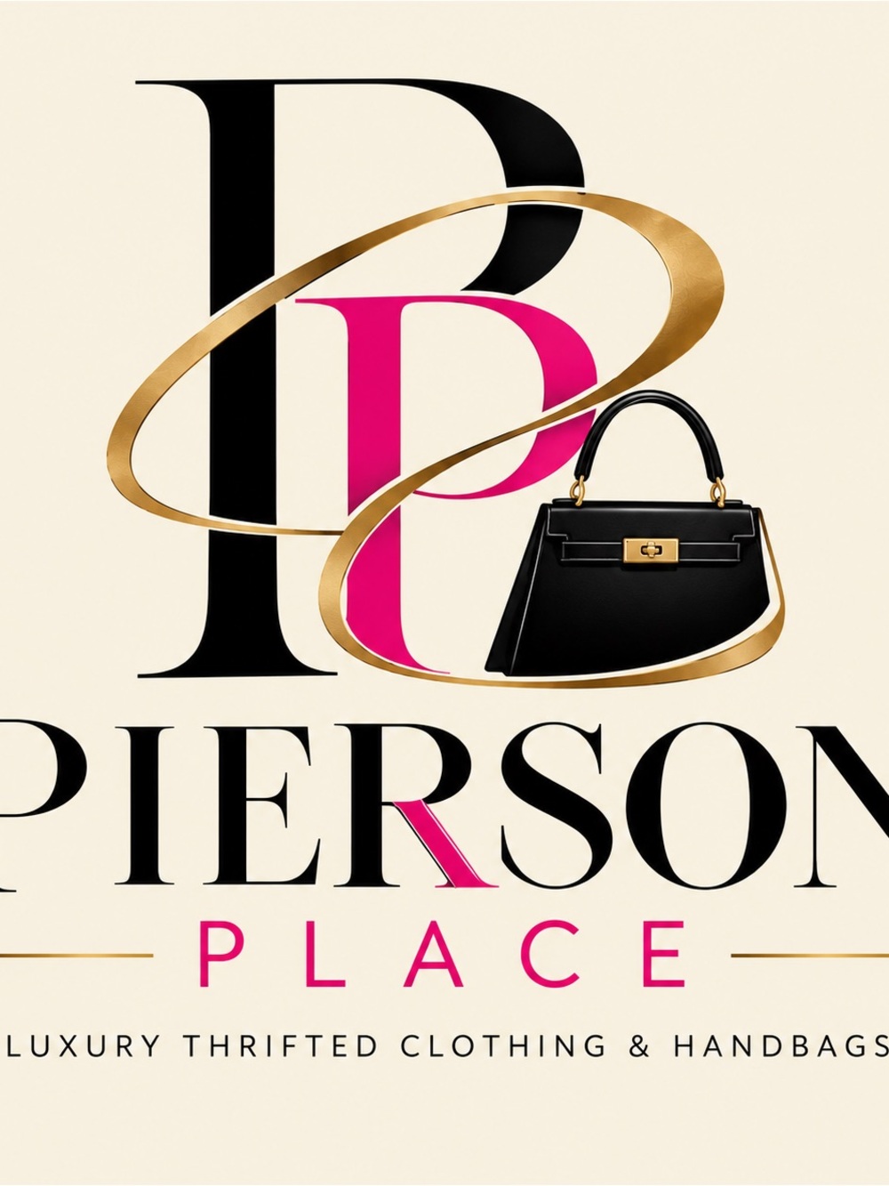 Black Mini Top-Handle Bag with Gold Hardware